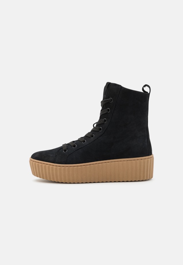 Gabor Black Platform Ankle Boots