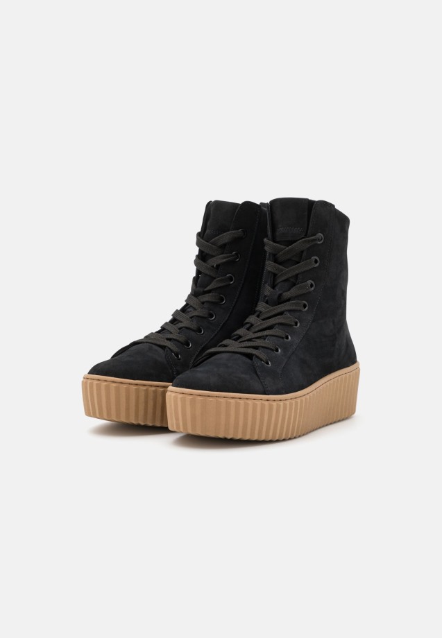 Gabor Black Platform Ankle Boots