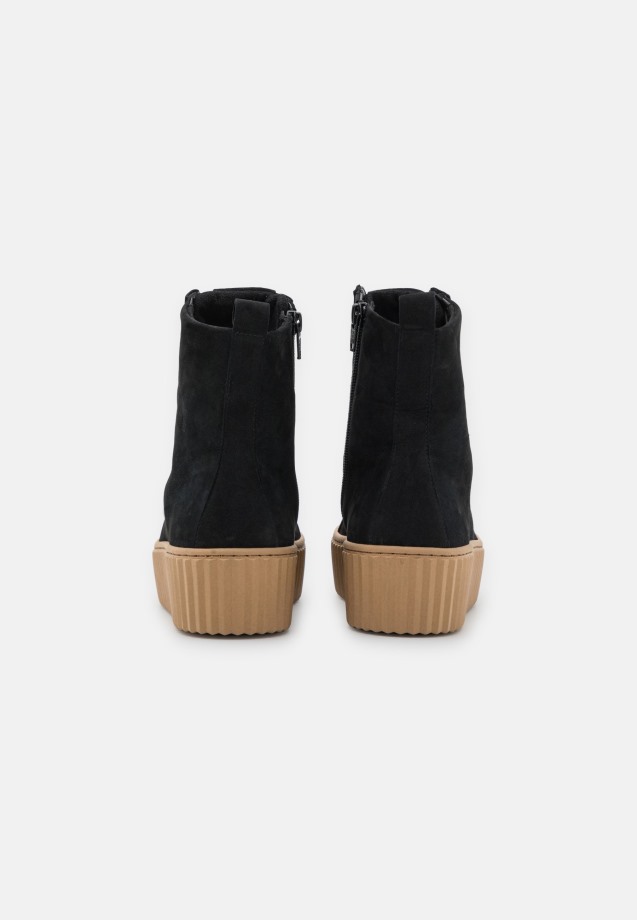 Gabor Black Platform Ankle Boots