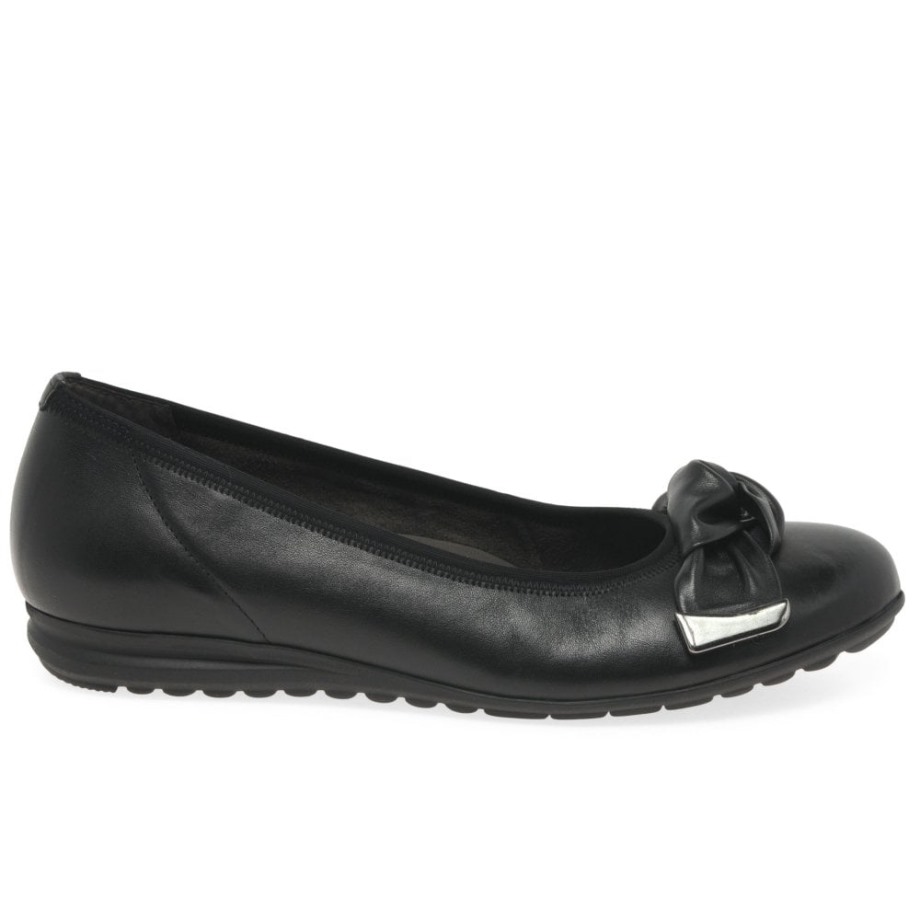 Gabor Black Silent Womens Pumps