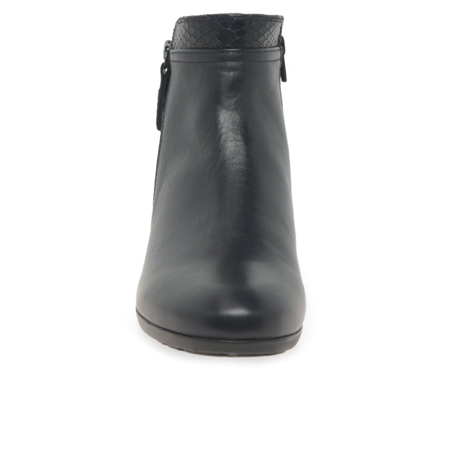 Gabor Briano Ladies Ankle Boots Midnight/Snake