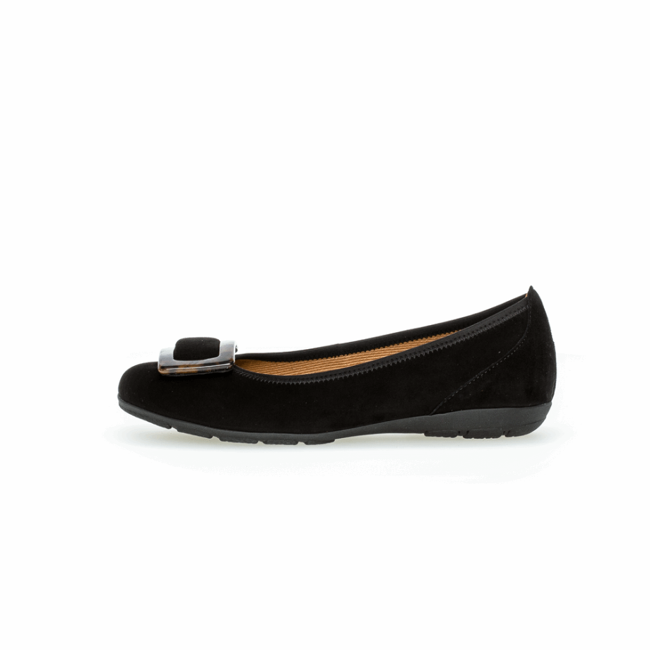 Gabor Buckle Ballet Flat Viski