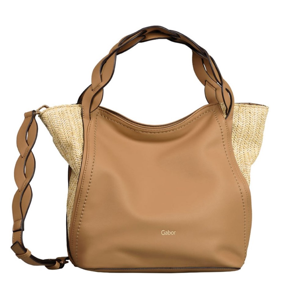 Gabor Carlotta Ladies Shoulder Bag Beige Tan