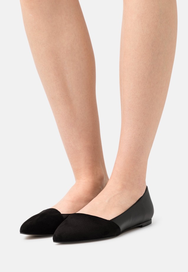 Gabor Dark Blue Ballet Pumps
