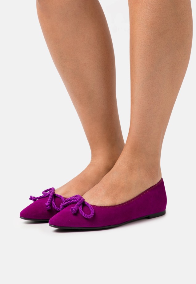 Gabor Dark Blue Ballet Pumps