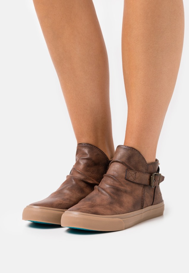 Gabor Dark Brown High-Top Trainers