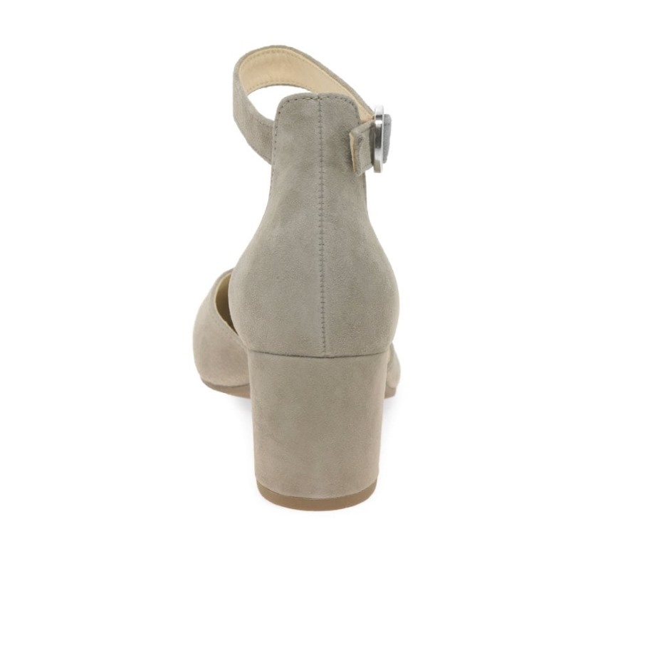 Gabor Gala Womens Open Court Shoes Visone Suede