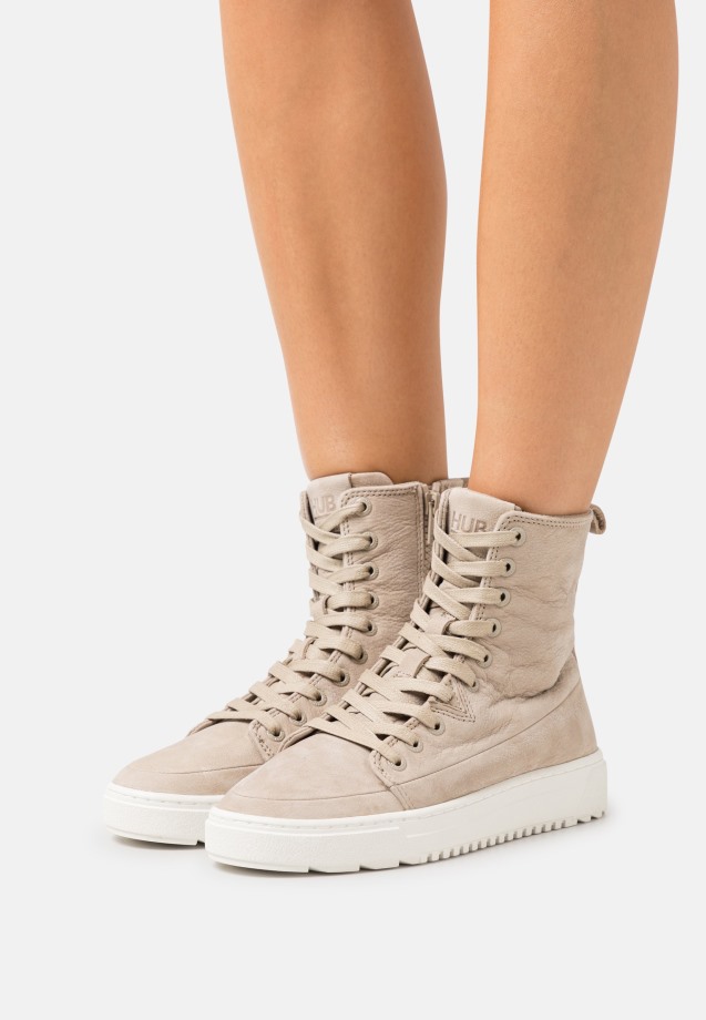 Gabor Lace-Up Ankle Boots Beige