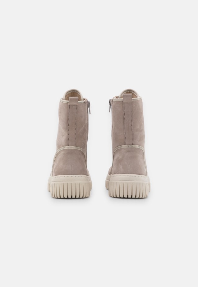 Gabor Lace-Up Ankle Boots Beige