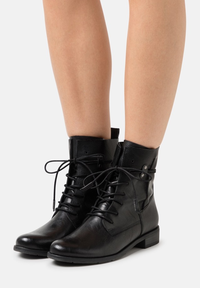 Gabor Lace-Up Ankle Boots Black Women