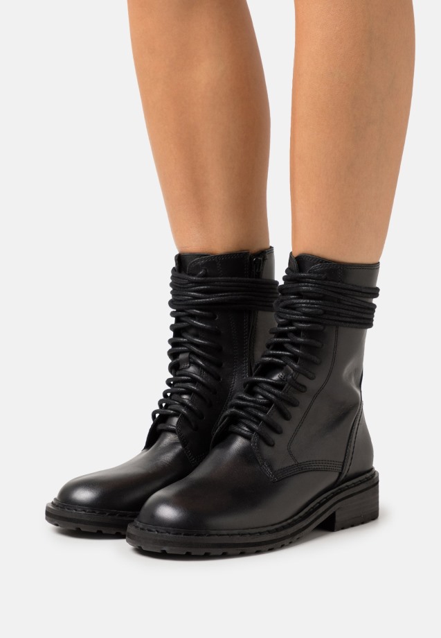 Gabor Lace-Up Ankle Boots Black Women