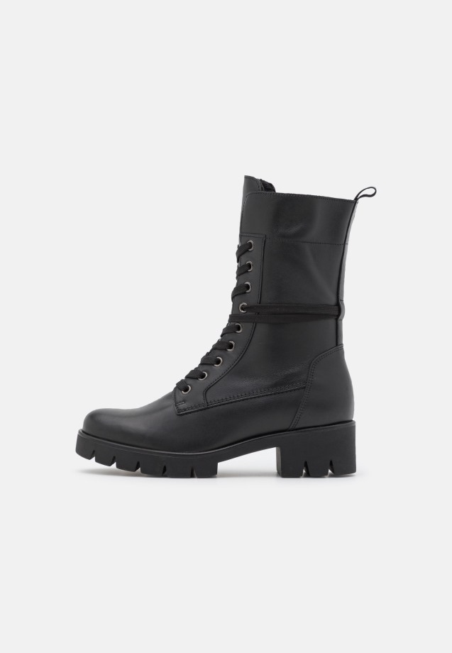 Gabor Lace-Up Ankle Boots Cognac