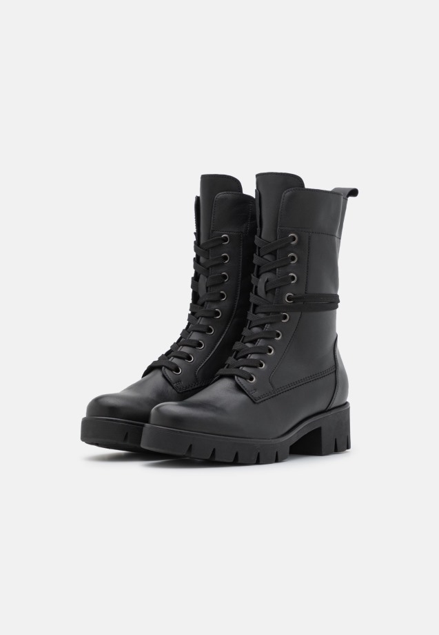 Gabor Lace-Up Ankle Boots Cognac