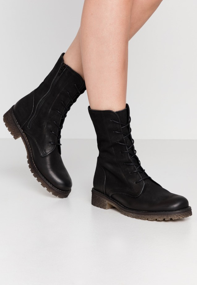 Gabor Lace-Up Ankle Boots Cognac