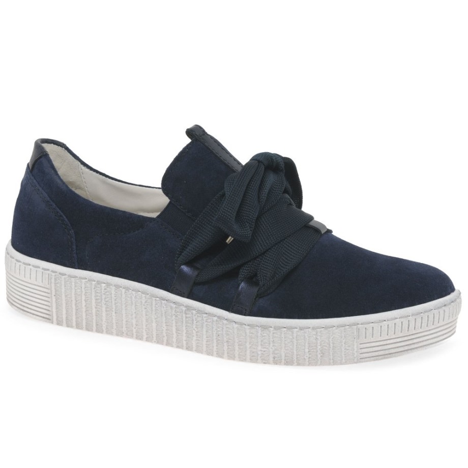 Gabor Marine Suede Waltz Womens Casual Trainers