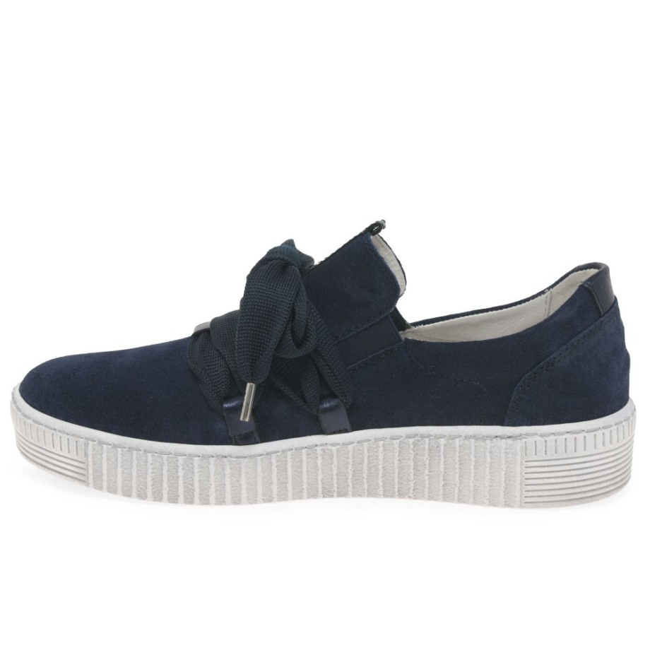 Gabor Marine Suede Waltz Womens Casual Trainers