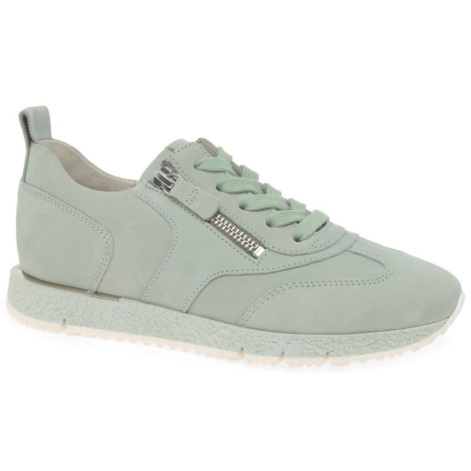Gabor Mint Suede Wednesday Ladies Trainers