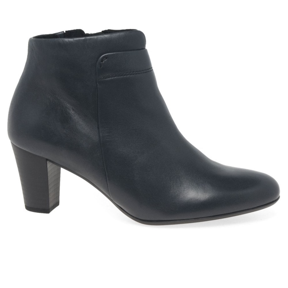 Gabor Navy Matlock Womens Ankle Boots