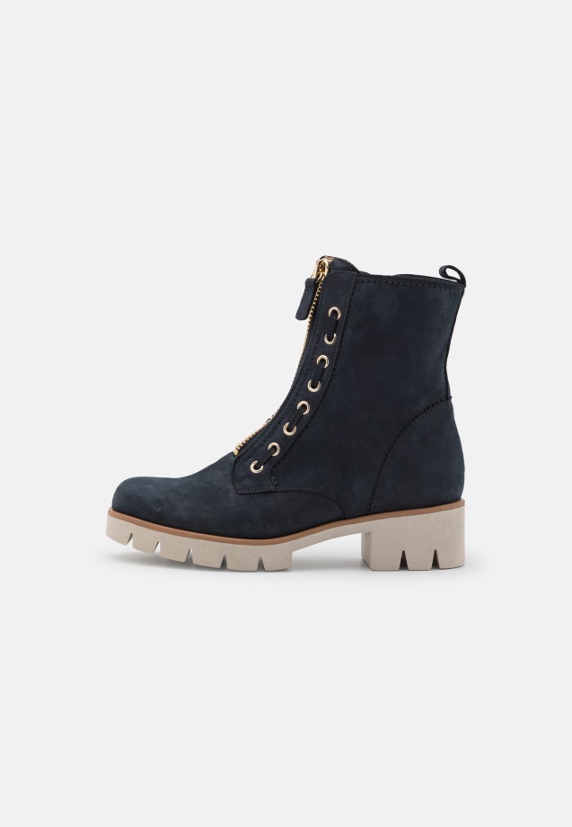 Gabor Night Blue Platform Ankle Boots
