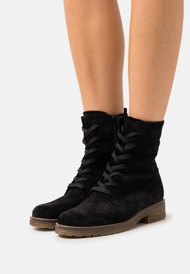 Gabor Night Blue Platform Ankle Boots