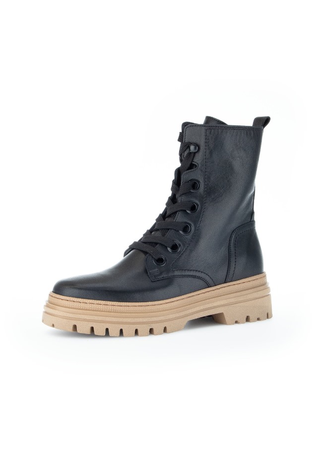 Gabor Night Blue Platform Ankle Boots