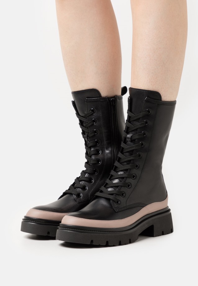 Gabor Night Blue Platform Ankle Boots