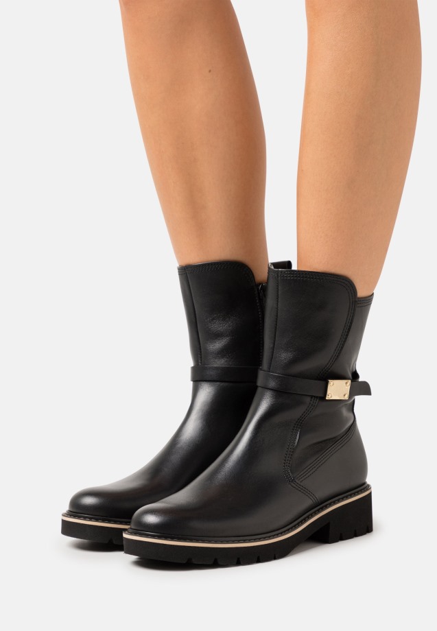 Gabor Night Blue Platform Ankle Boots