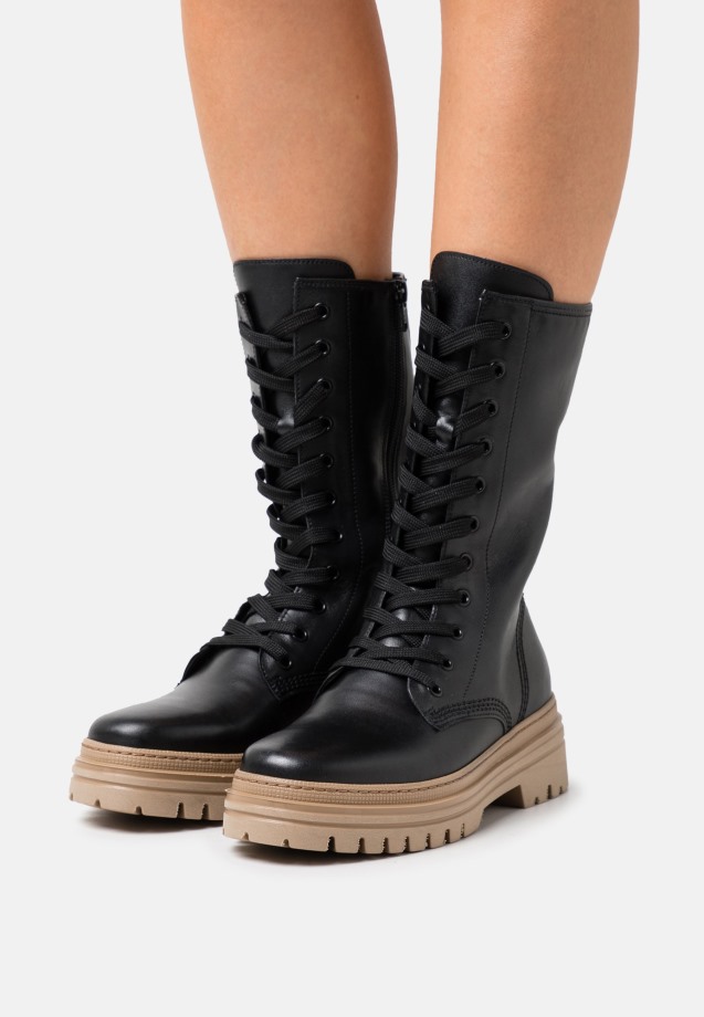 Gabor Night Blue Platform Ankle Boots