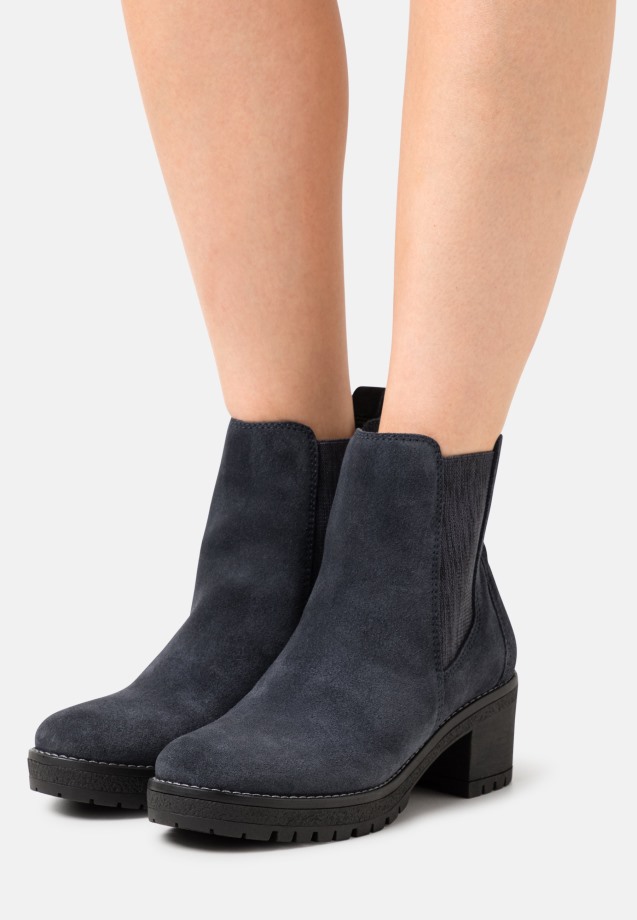Gabor Night Blue Platform Ankle Boots