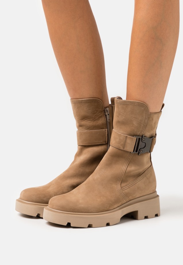 Gabor Night Blue Platform Ankle Boots