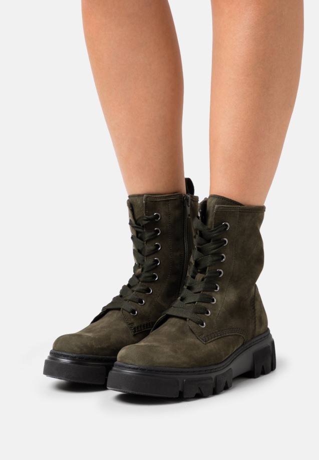 Gabor Night Blue Platform Ankle Boots