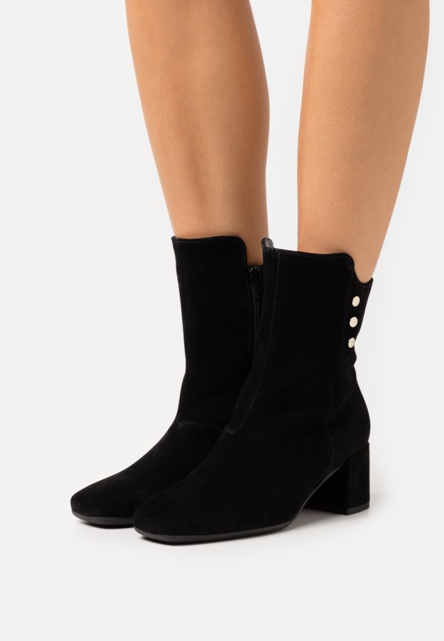 Gabor Night Blue Platform Ankle Boots