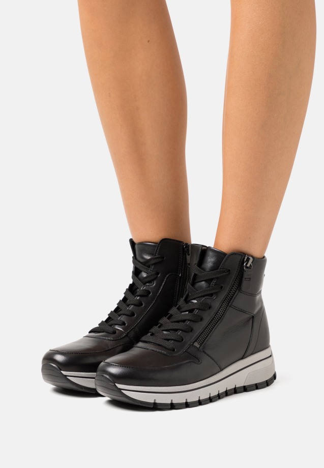 Gabor Platform Ankle Boots Black