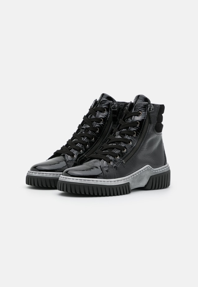 Gabor Platform Ankle Boots Black
