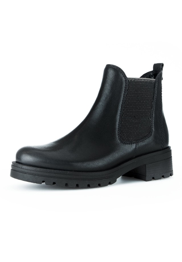 Gabor Platform Ankle Boots Black