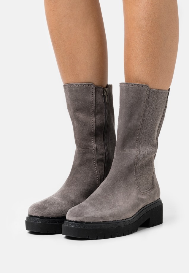 Gabor Platform Ankle Boots Camel