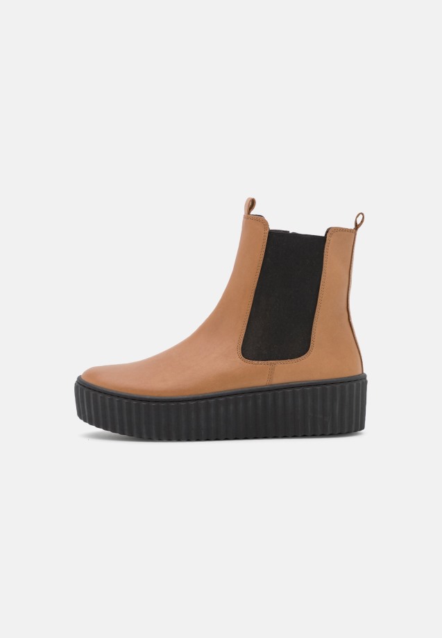 Gabor Platform Ankle Boots Camel