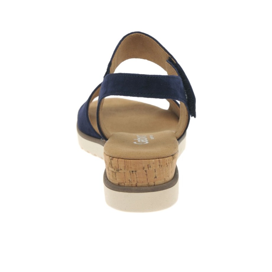 Gabor Raynor Ladies Sandals Dark Blue Suede