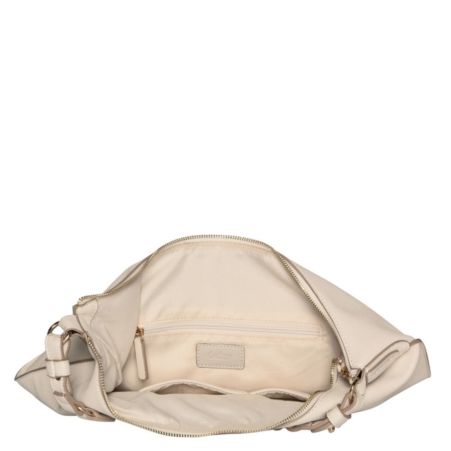 Gabor Sina Womens Hobo Bag Off White