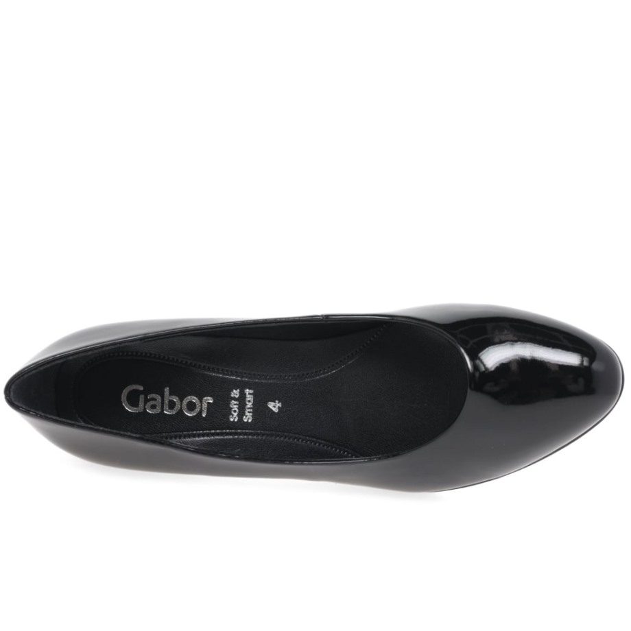 Gabor Splendid Womens High Heel Court Shoes Black