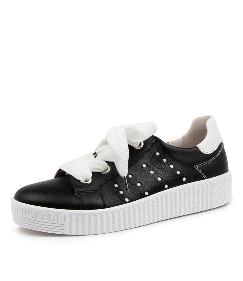 Gabor Style Ava Schwarz-Weiss Leather