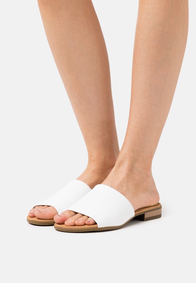 Gabor White Mules
