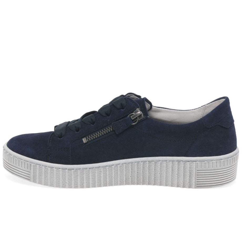 Gabor Wisdom Womens Casual Shoes Atlantik Suede