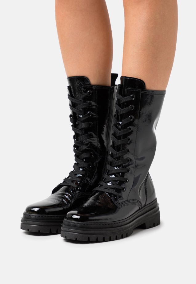 Gaborlace-Up Ankle Boots Panna