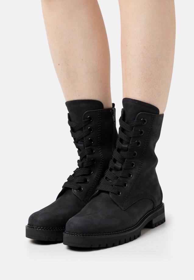Green Army Lace-Up Ankle Boots Gabor