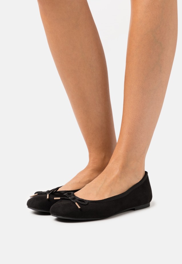 Grey Gabor Ballet Pumps