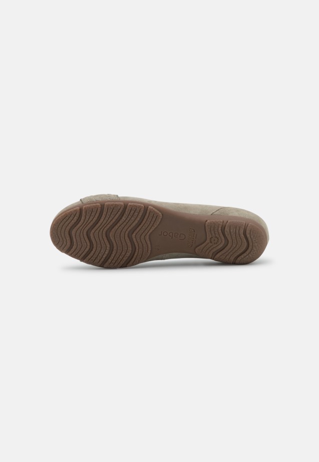 Grey Gabor Ballet Pumps