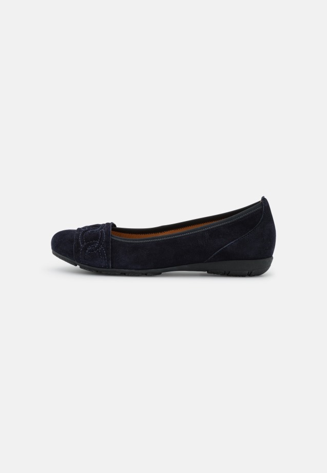 Grey Gabor Ballet Pumps