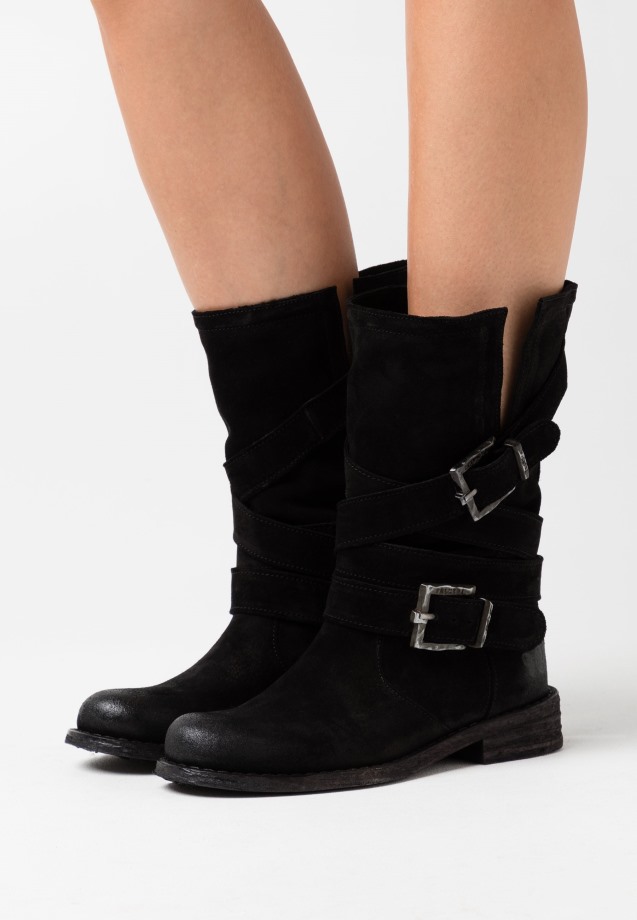 Grey Gabor Cowboy/Biker Ankle Boot