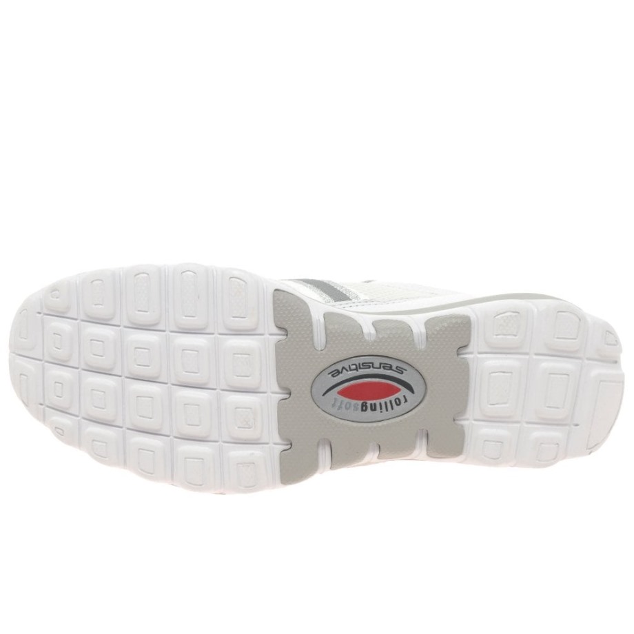Helen Womens Sports Trainers White/Silver Gabor